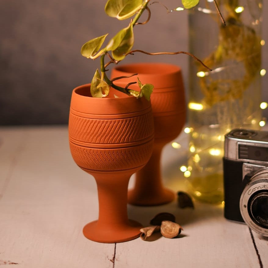 wine glass plant pot Wine Glass Planter (Set of 4) – Garden Up