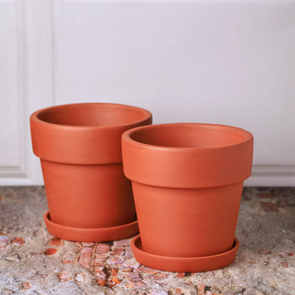 Traditional Terracotta Planters (Set of 4)