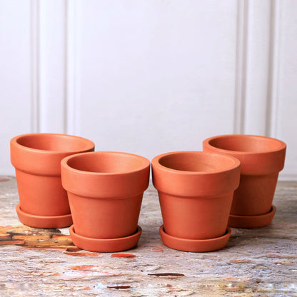 Traditional Terracotta Planters (Set of 4)