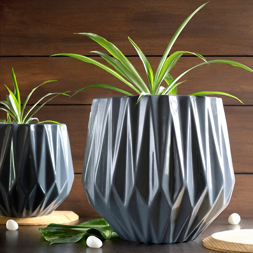 Grey Edgy Planter