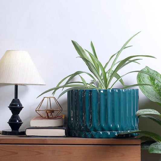 Corrugated Planter (Emerald)