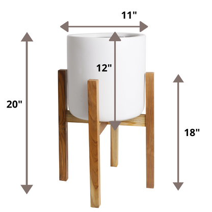 Mid-century Planter with Stand