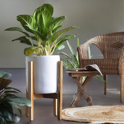 Mid-century Planter with Stand