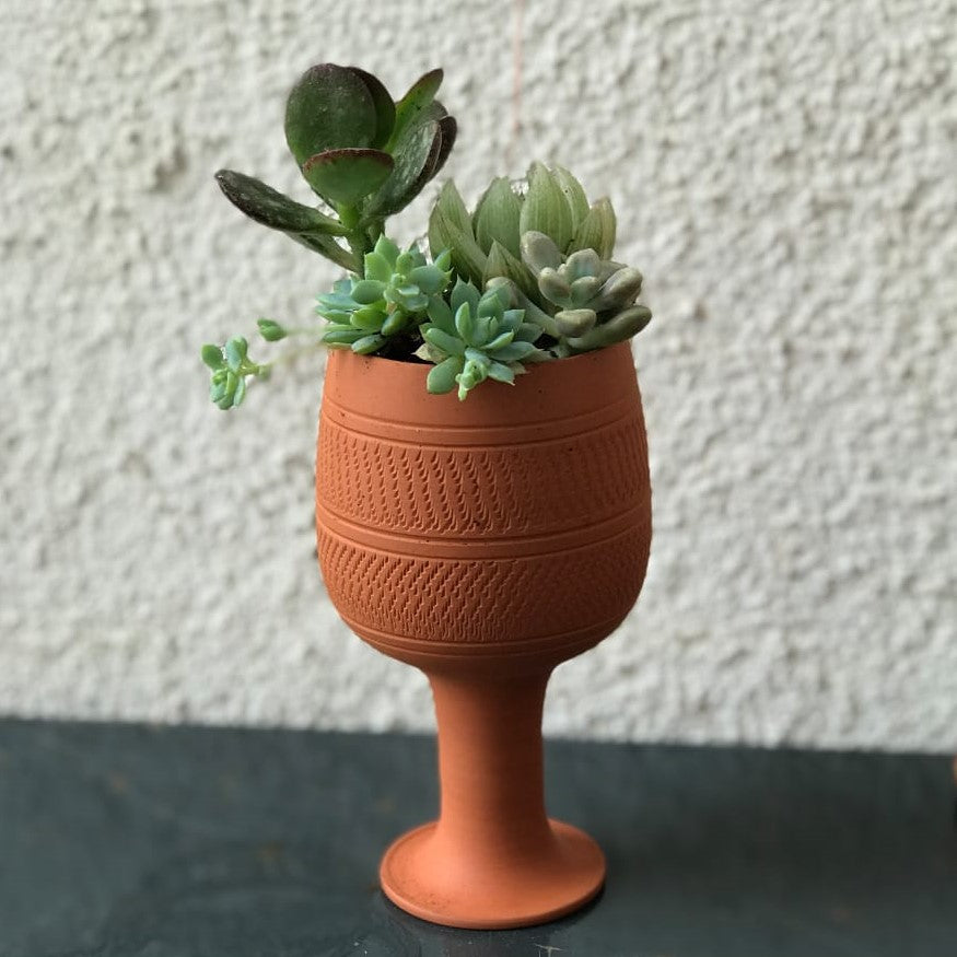 wine glass plant pot Wine Glass Planter (Set of 4) – Garden Up
